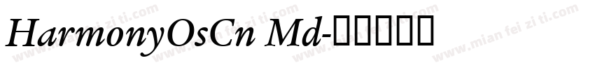 HarmonyOsCn Md字体转换